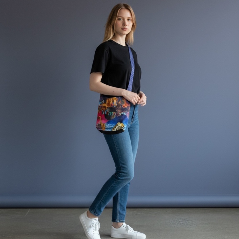 Colorful Memphis Print Shoulder Bag NWT